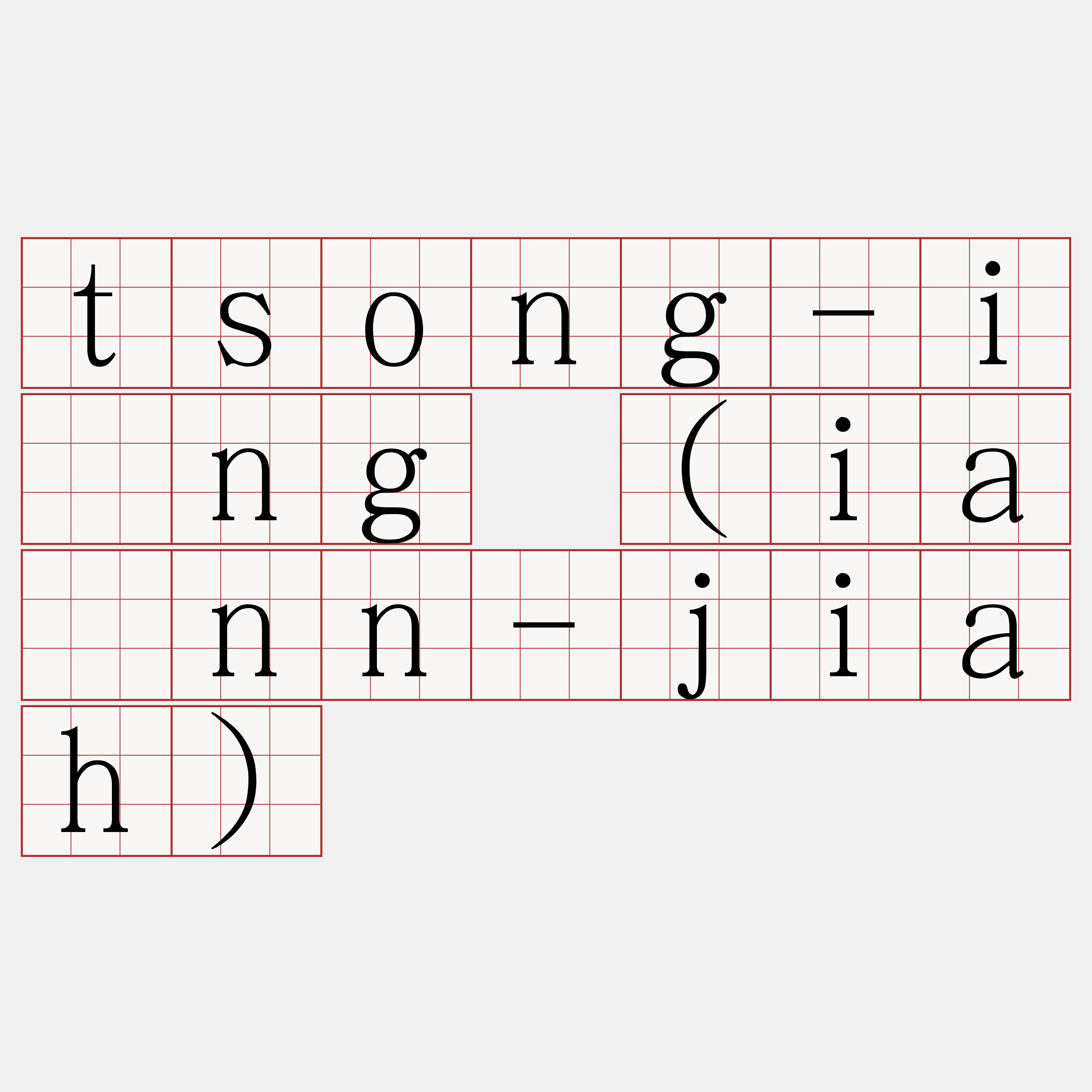 tsong-íng (iánn-jiah)